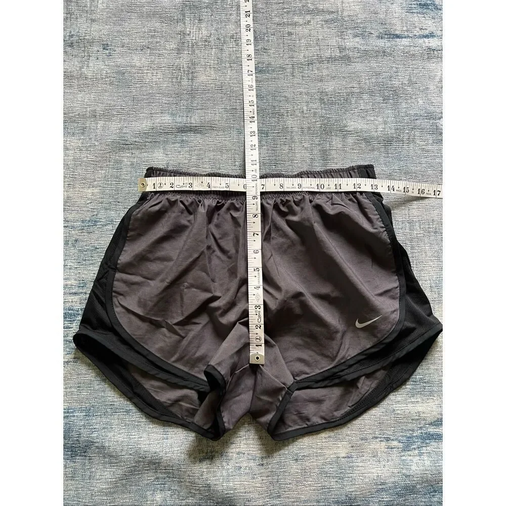 Nike Gray black Tempo Dri-FIT Brief Lined Running Shorts Women's Small